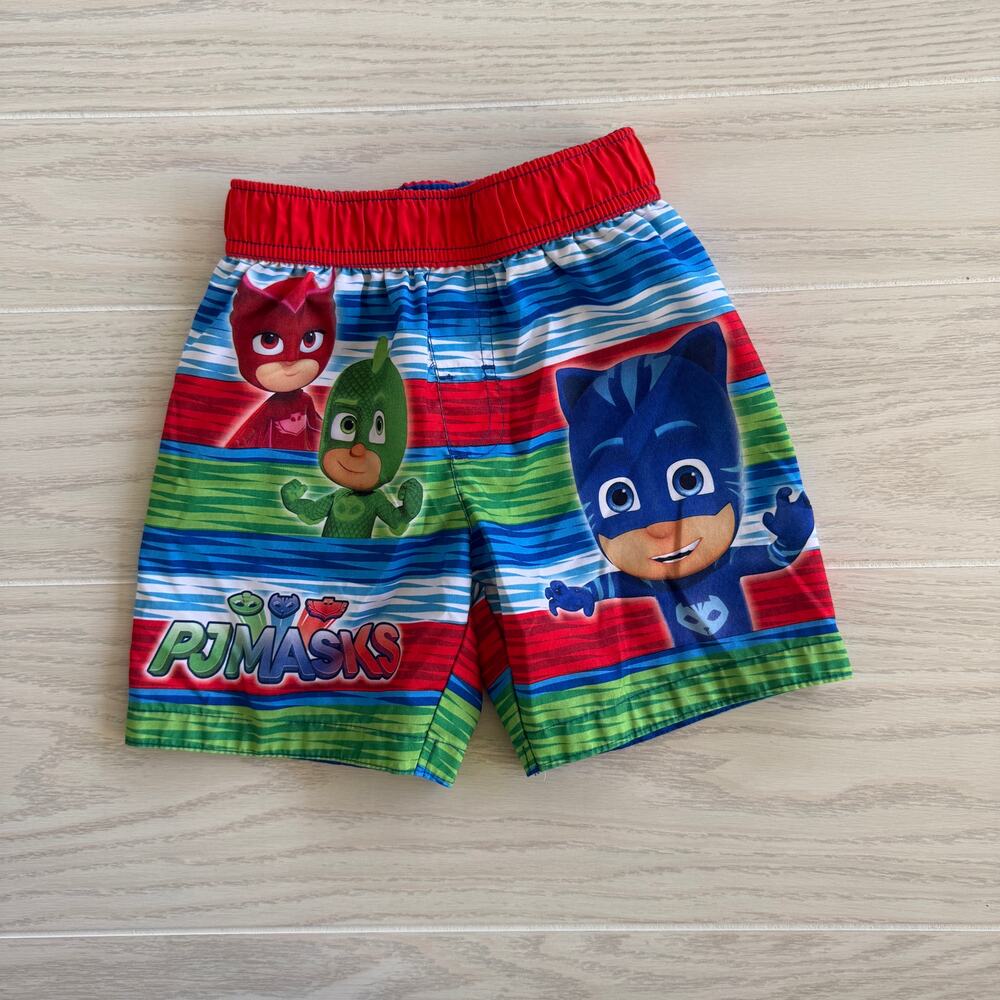 PJ Masks Toddler Boy’s Swim Trunks Owlette Gekko Catboy – Size 3T